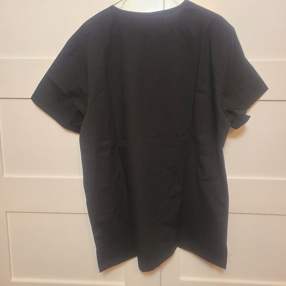 2 pack Black Vital Threads Scrubs Top Size M - Preowned - Picture 2 of 5